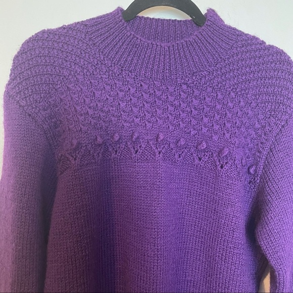 Vintage South Wool 100% Pure  Wool Hand Knitted Top - Picture 2 of 10